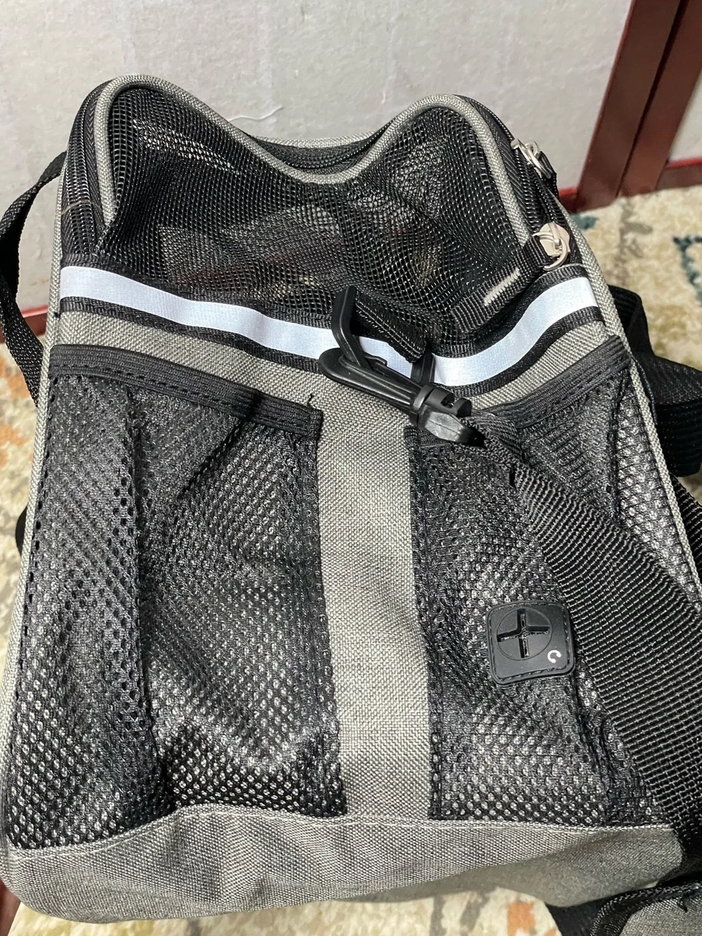 EliteField Gray & Black Soft Fabric Pet Carrier for Cats & Small Dogs